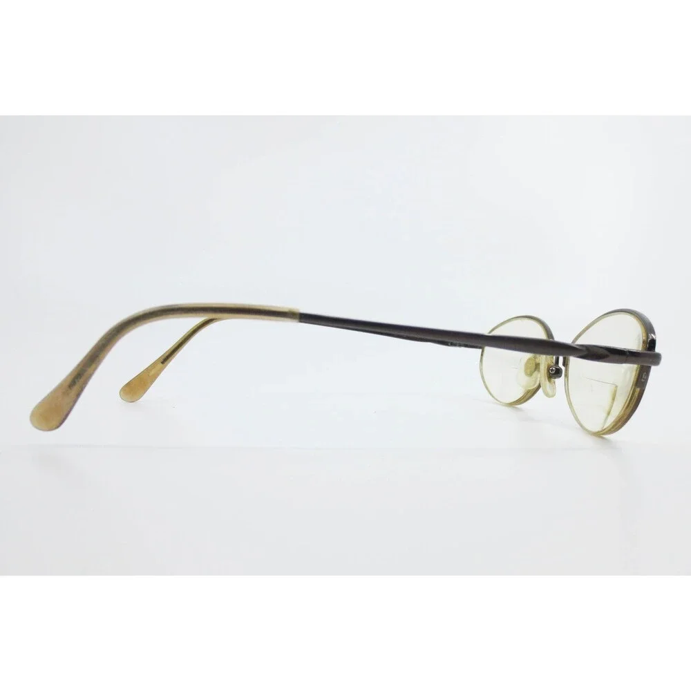 Dark Metal Semi Rimless Oval Eyeglasses 52-17-139 38499